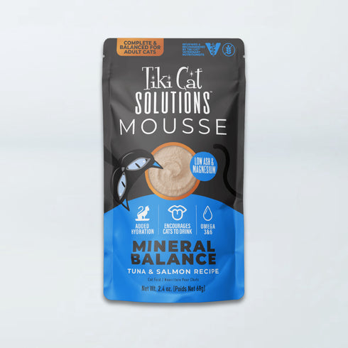 Tiki Cat Solutions Mineral Balance Mousse Wet Cat Food - Tuna & Salmon - 2.4oz Pouch