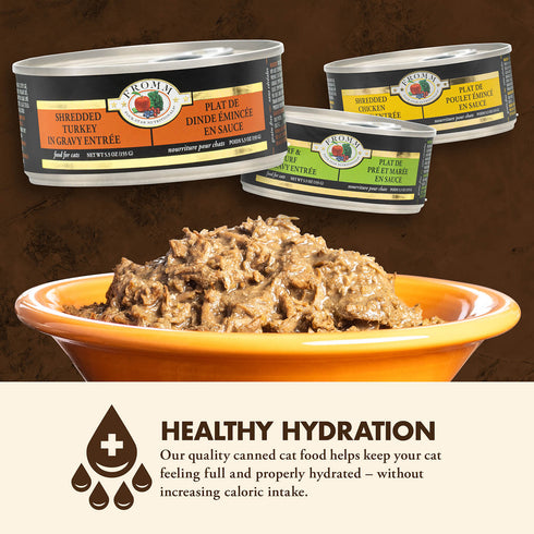 Fromm Four-Star Wet Cat Food - Shredded Turkey in Gravy - 3oz Can