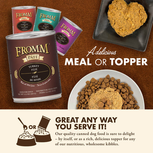 Fromm Pâté Wet Dog Food - Turkey - 12.2oz Can