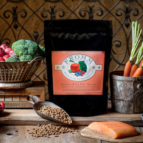 Fromm Four-Star Dry Cat Food - Salmon Á La Veg - 4lb Bag