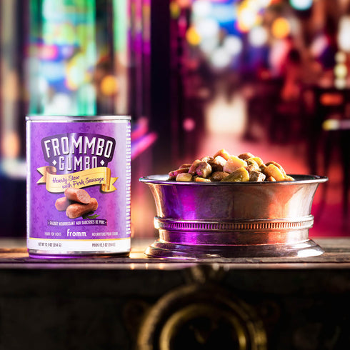 Fromm Frommbo Gumbo Wet Dog Food - Hearty Pork Sausage Stew -12.5oz Can