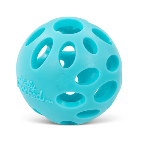 Messy Mutts Totally Pooched Huff'n Puff Ball Dog Toy - Teal