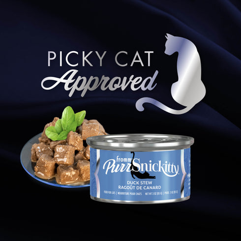 Fromm PurrSnickitty Wet Cat Food - Duck Stew - 3oz Can