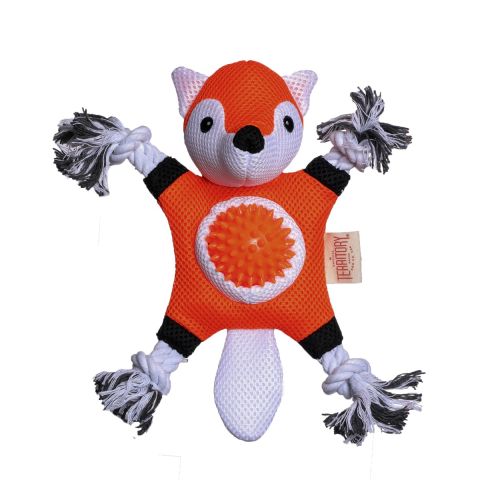 Territory 2-In-1 Dog Toy - Fox - 10"