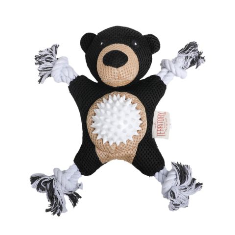 Territory 2-In-1 Dog Toy - Black Bear - 9"