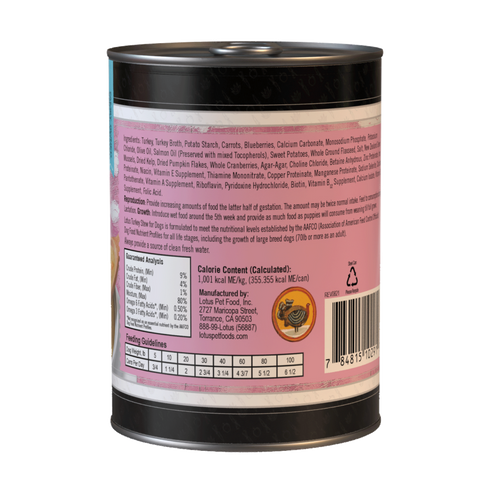 Lotus Pet Stews Wet Dog Food - Turkey - 12.5oz Can