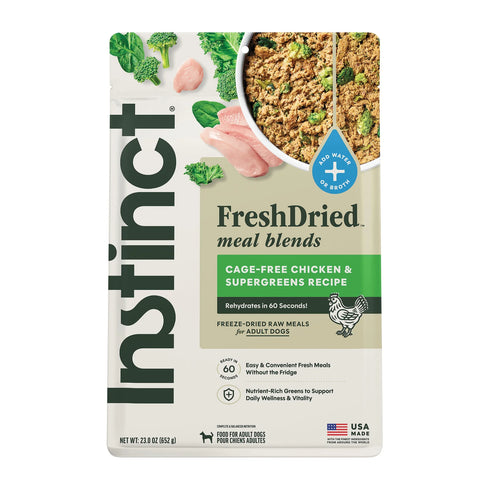 Instinct FreshDried Freeze Dried Dog Food - Chicken & Greens Blend - 23oz Bag