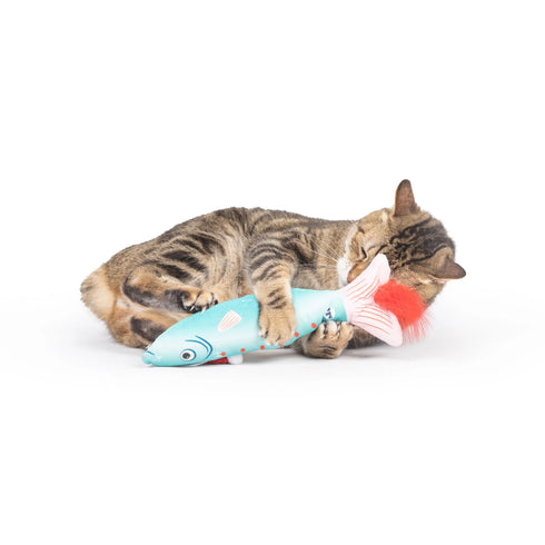 Huxley & Kent Merry Fishmas Sardine Kicker Cat Toy - Mint