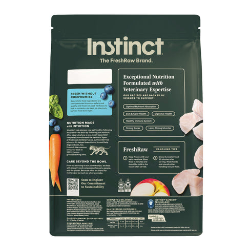 Instinct FreshRaw Bites Frozen Raw Dog Food - Pollock - 2.7lb Bag