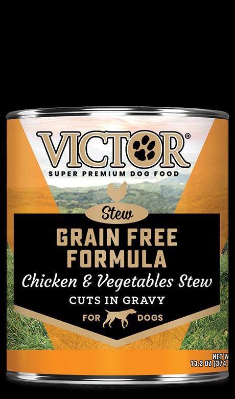 Victor Grain Free Wet Dog Food - Chicken & Vegetable Cuts in Gravy - 13.2oz Can