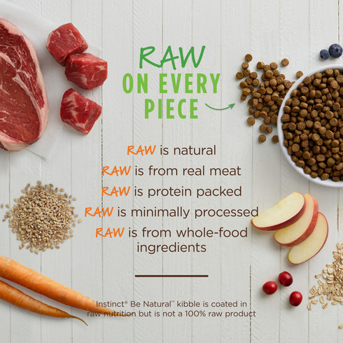 Instinct Be Natural Dry Dog Food - Beef & Barely - 4.5lb Bag