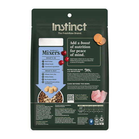 Instinct Raw Boost Mixers Tranquility Dog Food Topper - Turkey - 5.5oz Pouch