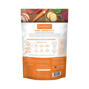 Instinct Raw Longevity 100% Freeze-Dried Raw Meals Adult 7+ Cat Food - Grass-Fed Beef - 9.5oz Bag