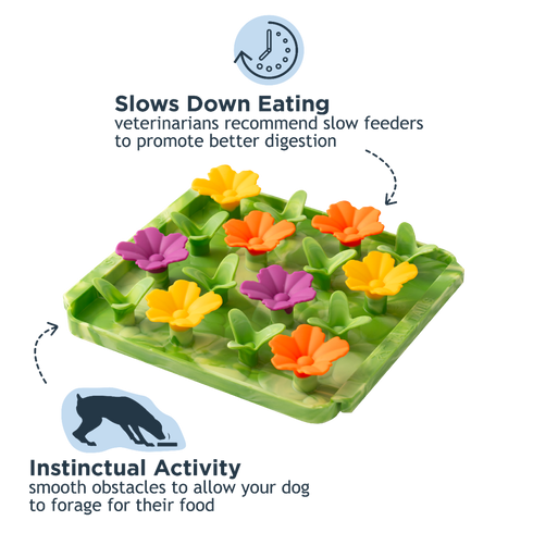 Tall Tails Dog Foraging Mat - Wildflowers