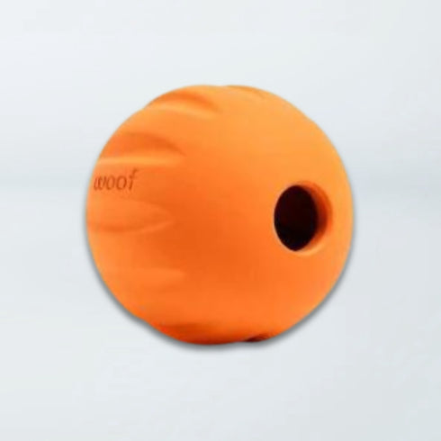 Woof Fllyball Treat & Fetch Dog Toy - Orange