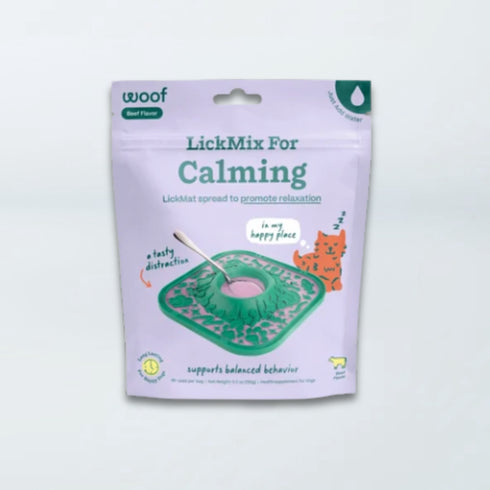 Woof LickMix Calming Lickable Dog Treat Mix - Beef - 5.5oz Pouch