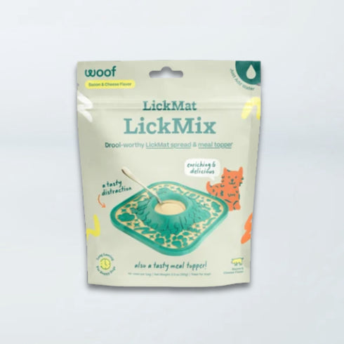 Woof LickMix Lickable Dog Treat Mix - Bacon & Cheese - 5.5oz Pouch