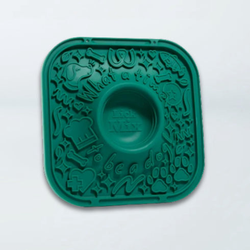 Woof LickMat Enrichment Dog Toy & Feeder - Dark Green