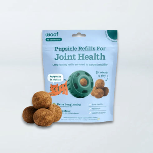 Woof Refill Pupsicle Hip & Joint Mix Dog Treats - Beef & Peanut Butter - 12oz Pouch