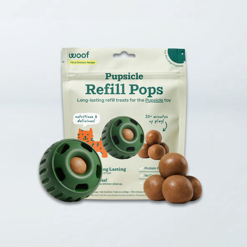 Woof Pupsicle Pops Dog Treats - Chicken & Peanut Butter - Large - 8oz Pouch