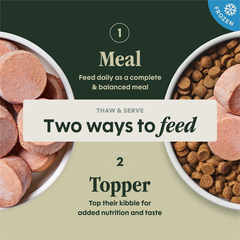 Instinct FreshRaw Medallions Frozen Raw Dog Food- Real Beef - 3lb