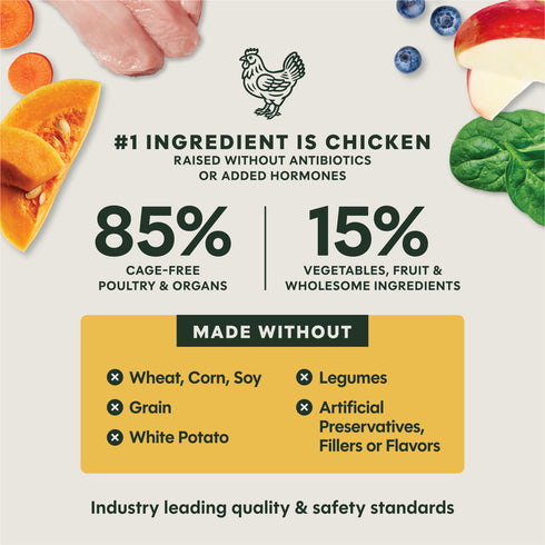 Instinct Raw Meals Freeze Dried Dog Food - Cage-Free Chicken - 25oz Bag