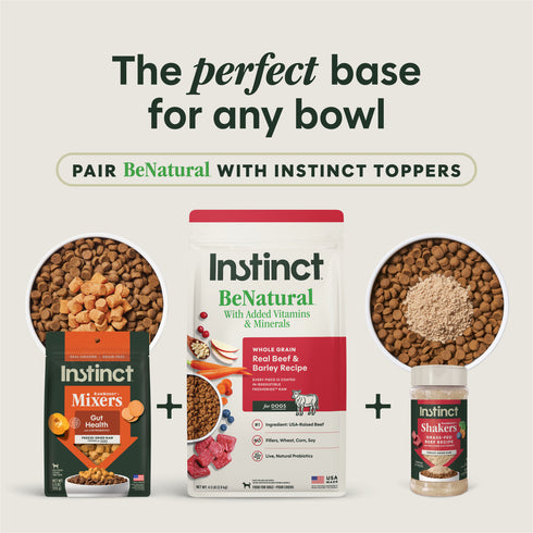 Instinct Be Natural Dry Dog Food - Real Beef & Barely - 4.5lb Bag