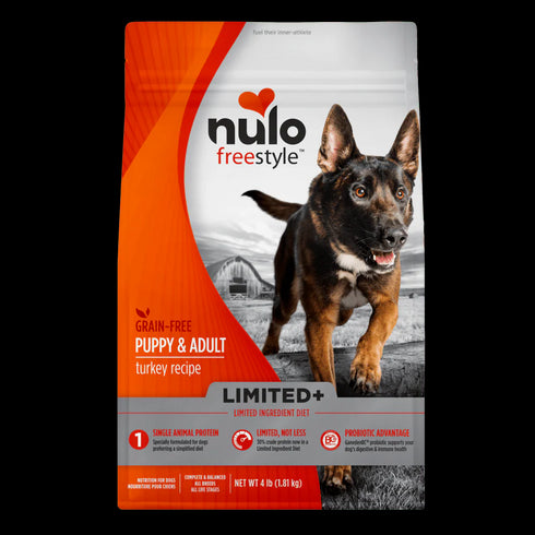Nulo FreeStyle High Protein Limited+ Dry Dog Food - Turkey - 4lb Bag