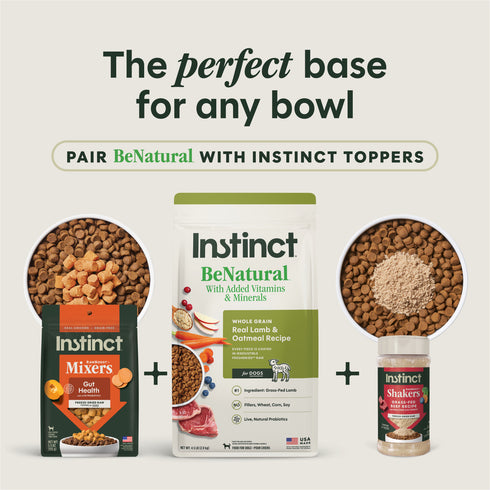 Instinct Be Natural Dry Dog Food - Real Lamb & Oatmeal - 24lb Bag