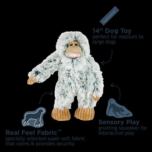 Tall Tails Plush Yeti Dog Toy with Squeaker - 14"