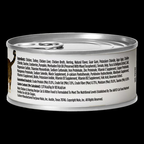 Nulo FreeStyle Pate Wet Cat Food - Chicken & Herring - 5.5oz Can