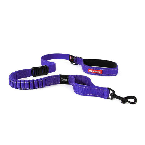 EZYDOG Zero Shock Dog Leash - 72" - Purple