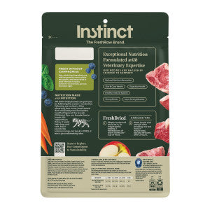 Instinct Raw Meals Freeze Dried Dog Food - Grass-Fed Lamb - 14oz Bag