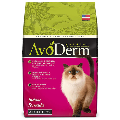 AvoDerm Indoor Chicken Formula Dry Cat Food 11lb - Poudre Pet and Feed Supply