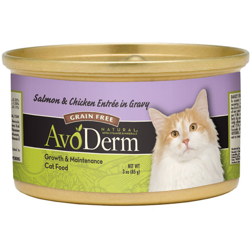 AvoDerm AVO CN CAT SALM/CHICK 3oz - Poudre Pet and Feed Supply