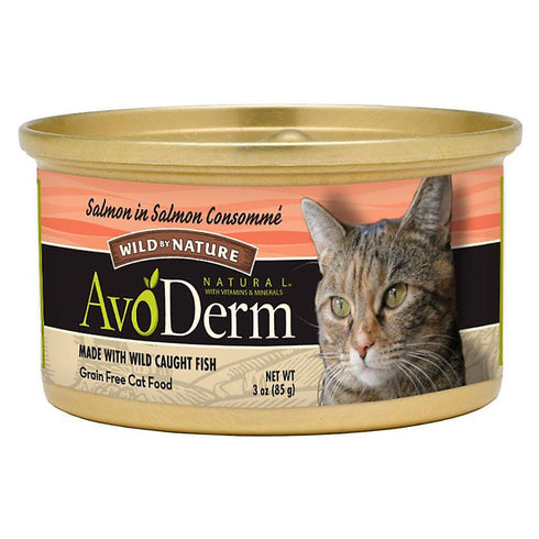AvoDerm Grain-Free Salmon in Salmon Consomme Formula Wet Cat Food 3oz - Poudre Pet and Feed Supply