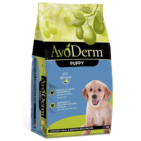 AvoDerm Natural Puppy Chicken & Brown Rice Formula Dry Dog Food 4.4lb - Poudre Pet and Feed Supply