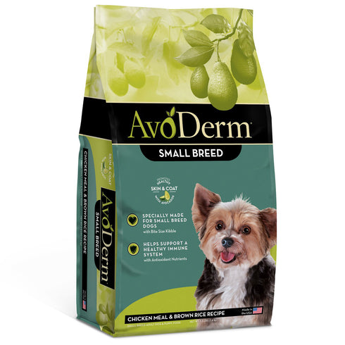 AvoDerm Small Breed Chicken & Brown Rice Formula Dry Dog Food 3.5lb - Poudre Pet and Feed Supply