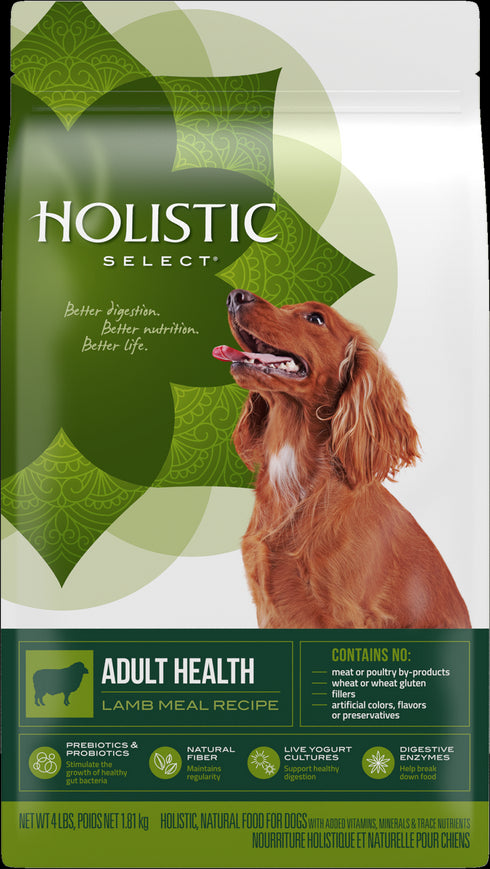 Holistic Select Lamb Recipe Adult Dry Dog Food 30lb - Poudre Pet and Feed Supply