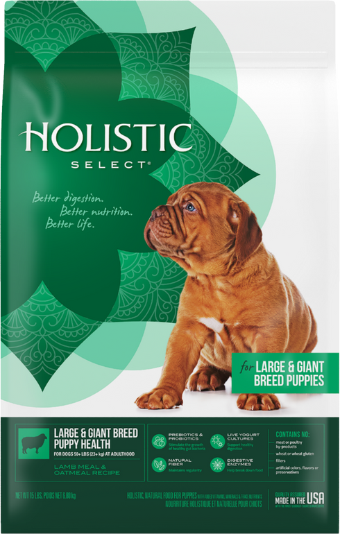 Holistic Select Large & Giant Breed Puppy Health Dry Dog Food 30lb - Poudre Pet and Feed Supply