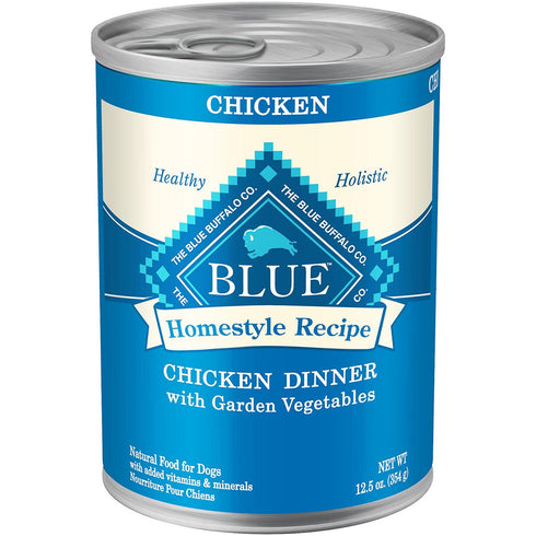 Blue Buffalo Homestyle Recipe Chicken Dinner with Garden Vegetables Wet Dog Food 12.5oz - Poudre Pet and Feed Supply