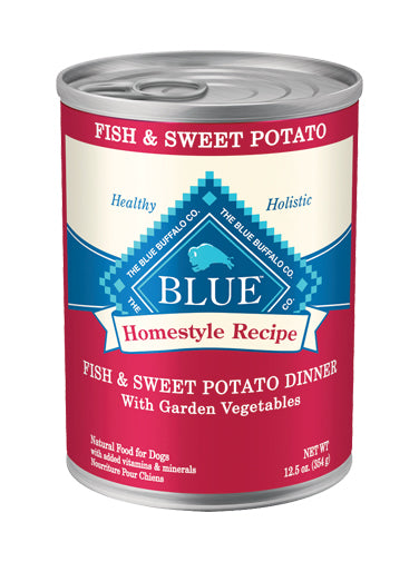 Blue Buffalo Fish and Sweet Potato Dinner with Garden Vegetables 12.5oz - Poudre Pet and Feed Supply