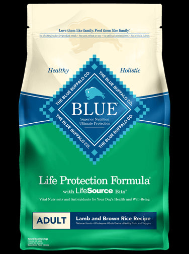 Blue Buffalo Lamb & Rice Adult Dry Dog Food 15lb - Poudre Pet and Feed Supply