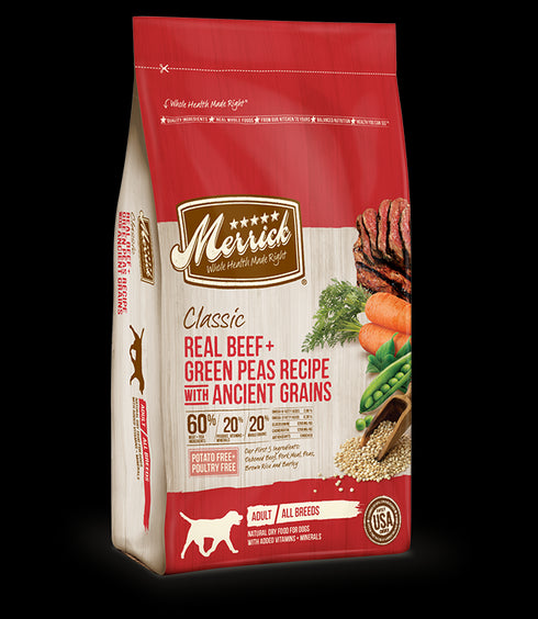 Merrick Beef & Green Pea with Ancient Grains Dry Dog Food 4lb - Poudre Pet and Feed Supply