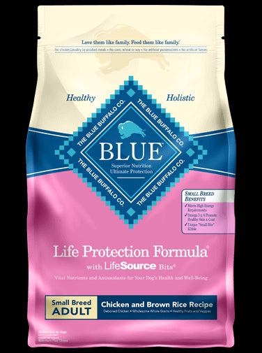 Blue Buffalo Chicken & Rice Small Breed Dry Dog Food 15lb - Poudre Pet and Feed Supply