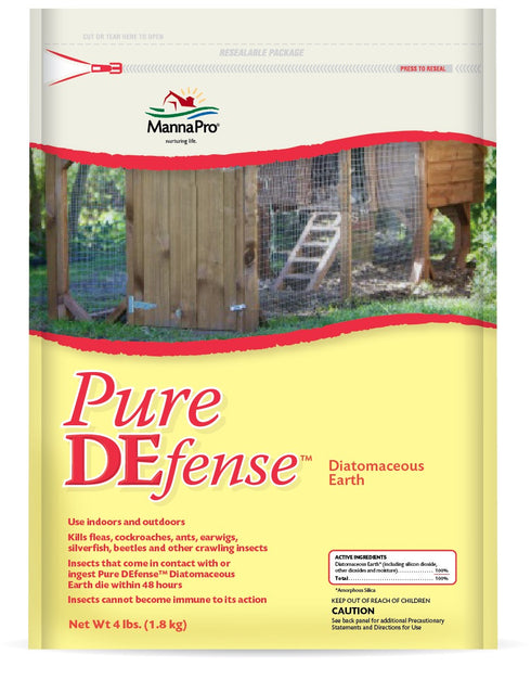 Manna Pro Pure DEfense Diatamaceous Earth 4lb - Poudre Pet and Feed Supply