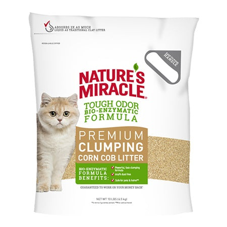 Nature's Miracle Premium Clumping Corn Cob Litter 18lb - Poudre Pet and Feed Supply