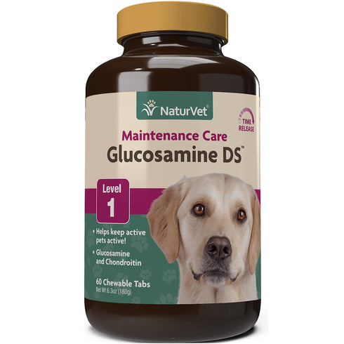 Naturvet Glucosamine DS (Stage 1) 60 Tablets - Poudre Pet and Feed Supply