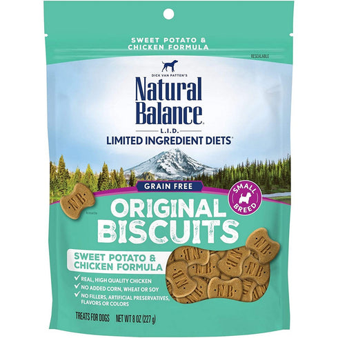 Natural Balance L.I.D. Chicken Sweet Potato Biscuits Dog Treats 8oz - Poudre Pet and Feed Supply