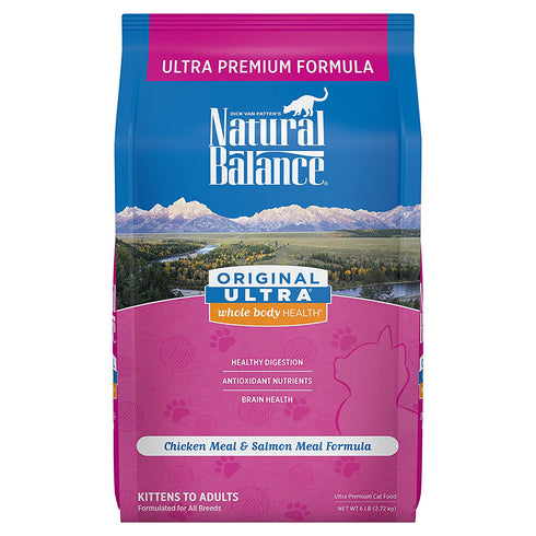 Natural Balance Original Ultra Chicken & Salmon Meal Formula Dry Cat Food 6lb - Poudre Pet and Feed Supply